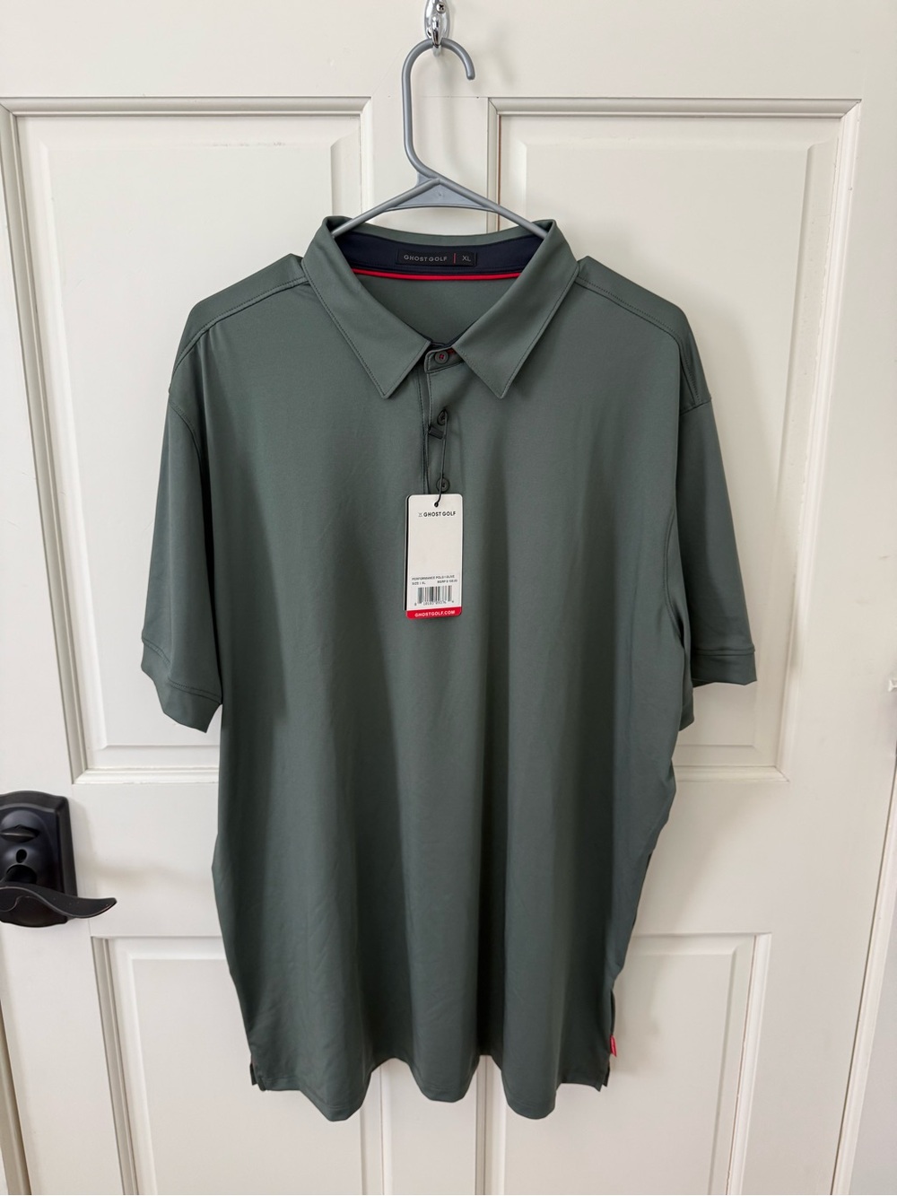 Ghost Men’s Olive Green Short Sleeve Polo